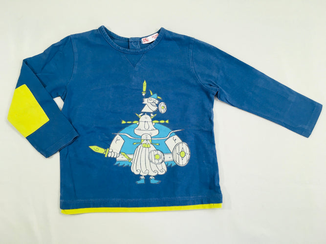T-shirt m.l bleu Gaulois, moins cher chez Petit Kiwi