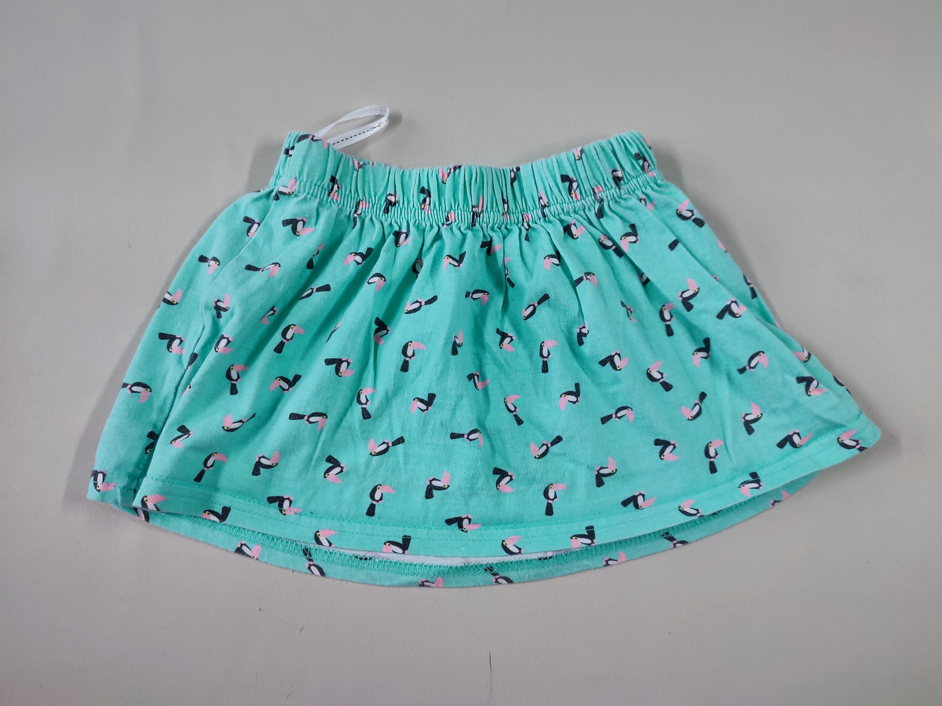 Jupe jersey verte toucans