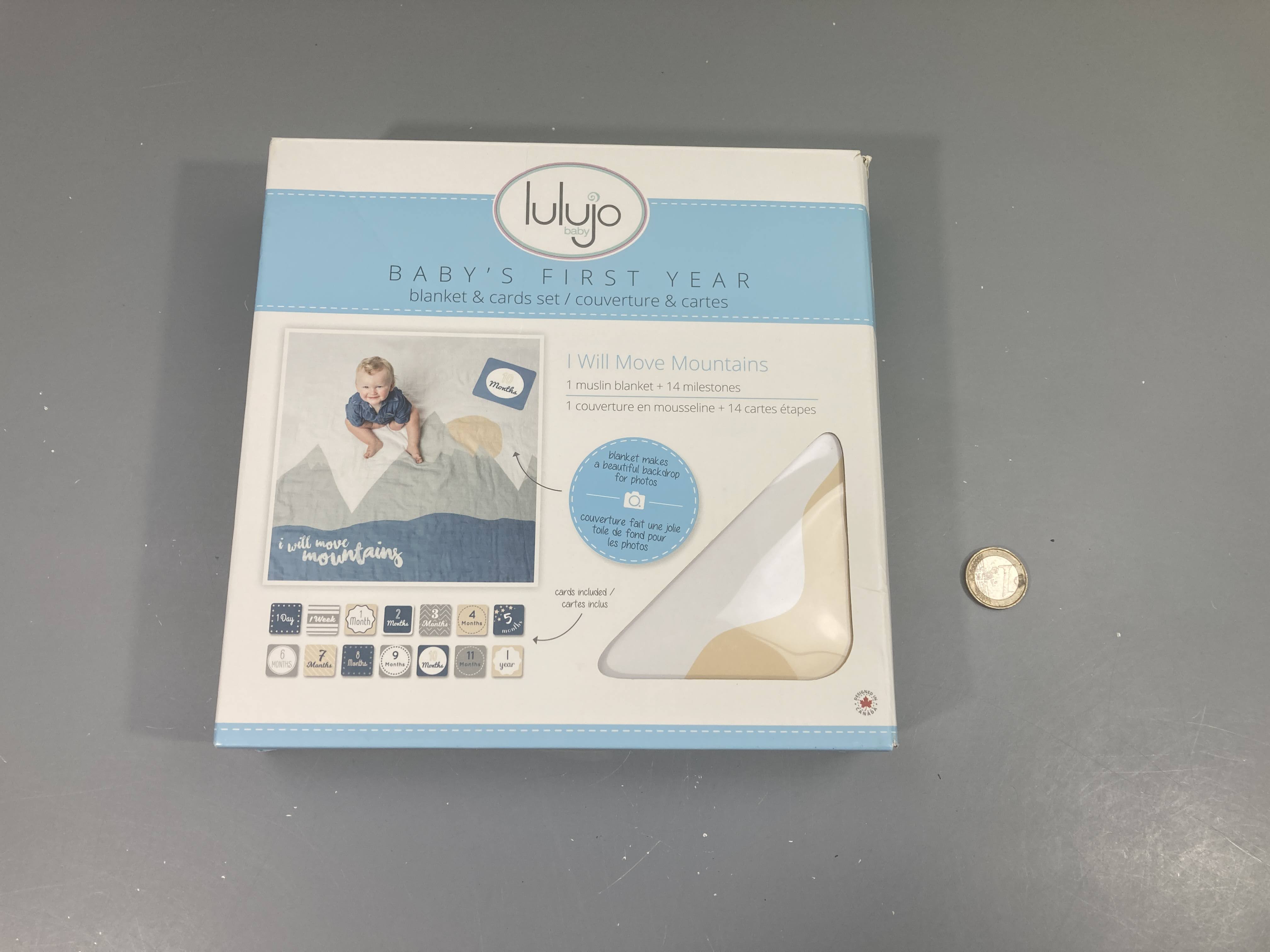 Lulujo- Bbay's first year : 1 couverture tetra + 14 cartes étapes (7 cartes recto/verso) Carte 1 an cornée