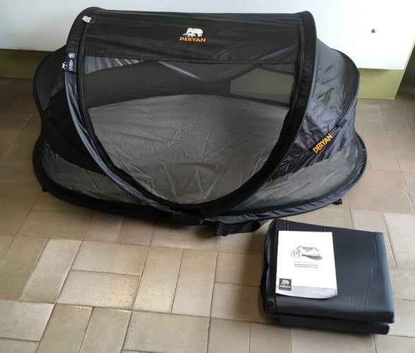 Tente/Lit de camping UV50+ + matelas pour enfant de 0 à 2,5a Derayan, moins cher chez Petit Kiwi