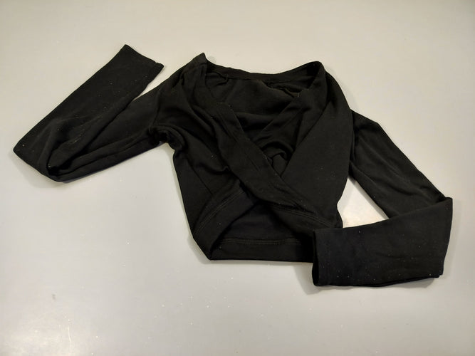 Gilet cache-coeur court de danse noir., moins cher chez Petit Kiwi