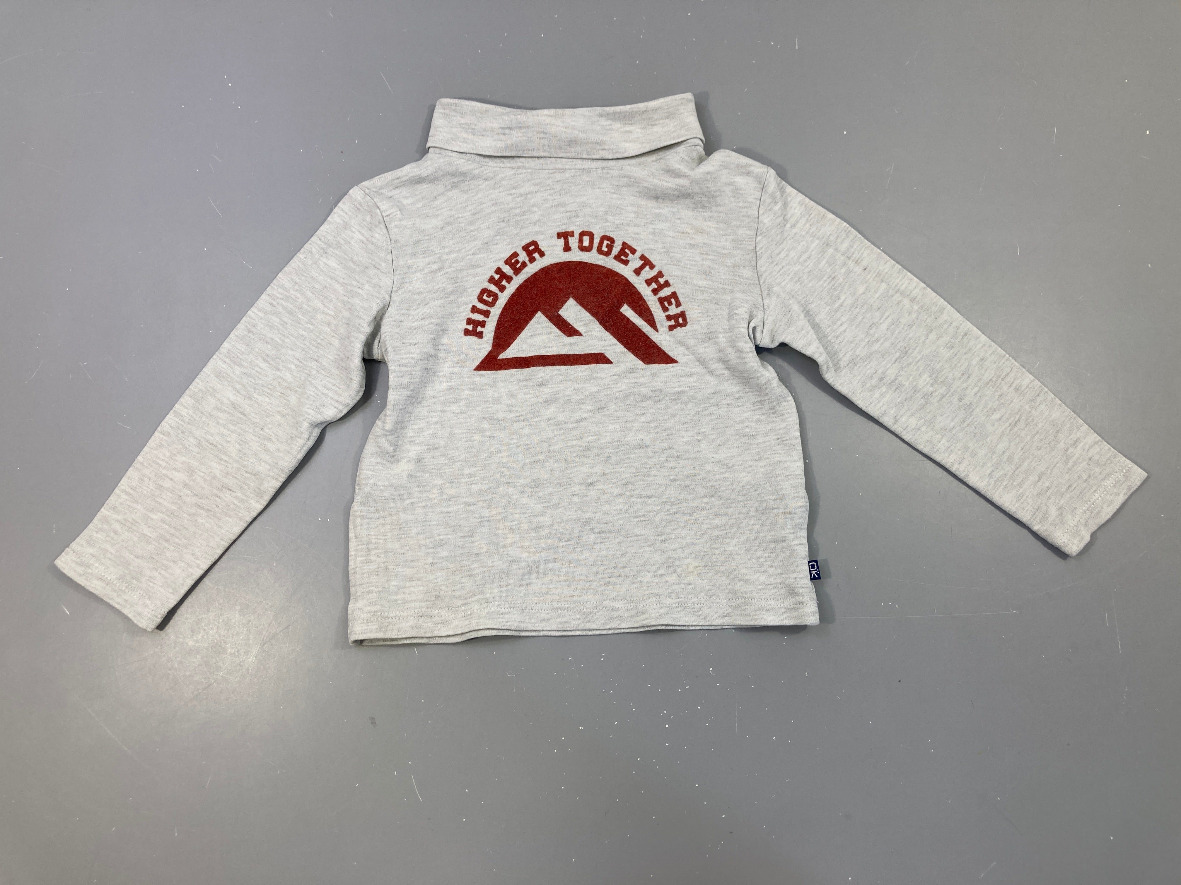 T-shirt m.l gris chiné Montagne