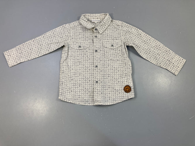 Chemise m.l gris clair s.miley, moins cher chez Petit Kiwi