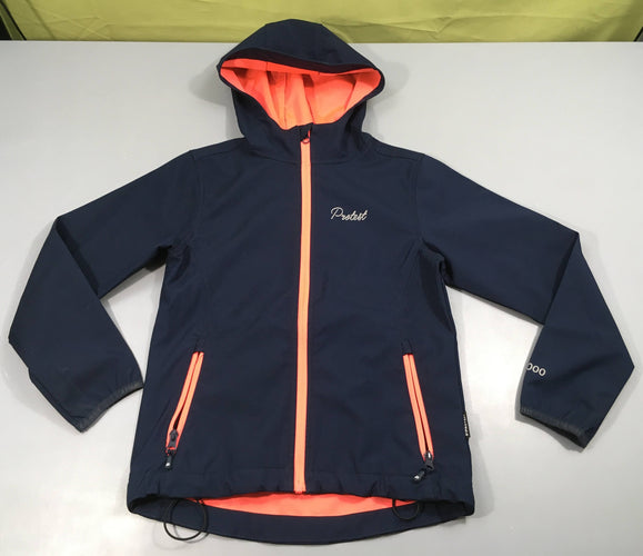 Veste de ski extra light bleu foncé à capuche Protest, moins cher chez Petit Kiwi