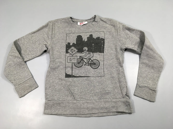 Sweat gris chiné extraterrestre, moins cher chez Petit Kiwi