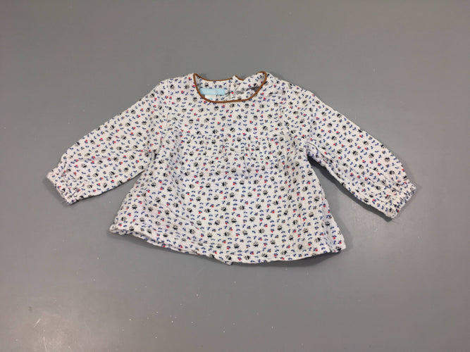 Blouse ml tetra coccinelles bleues, moins cher chez Petit Kiwi