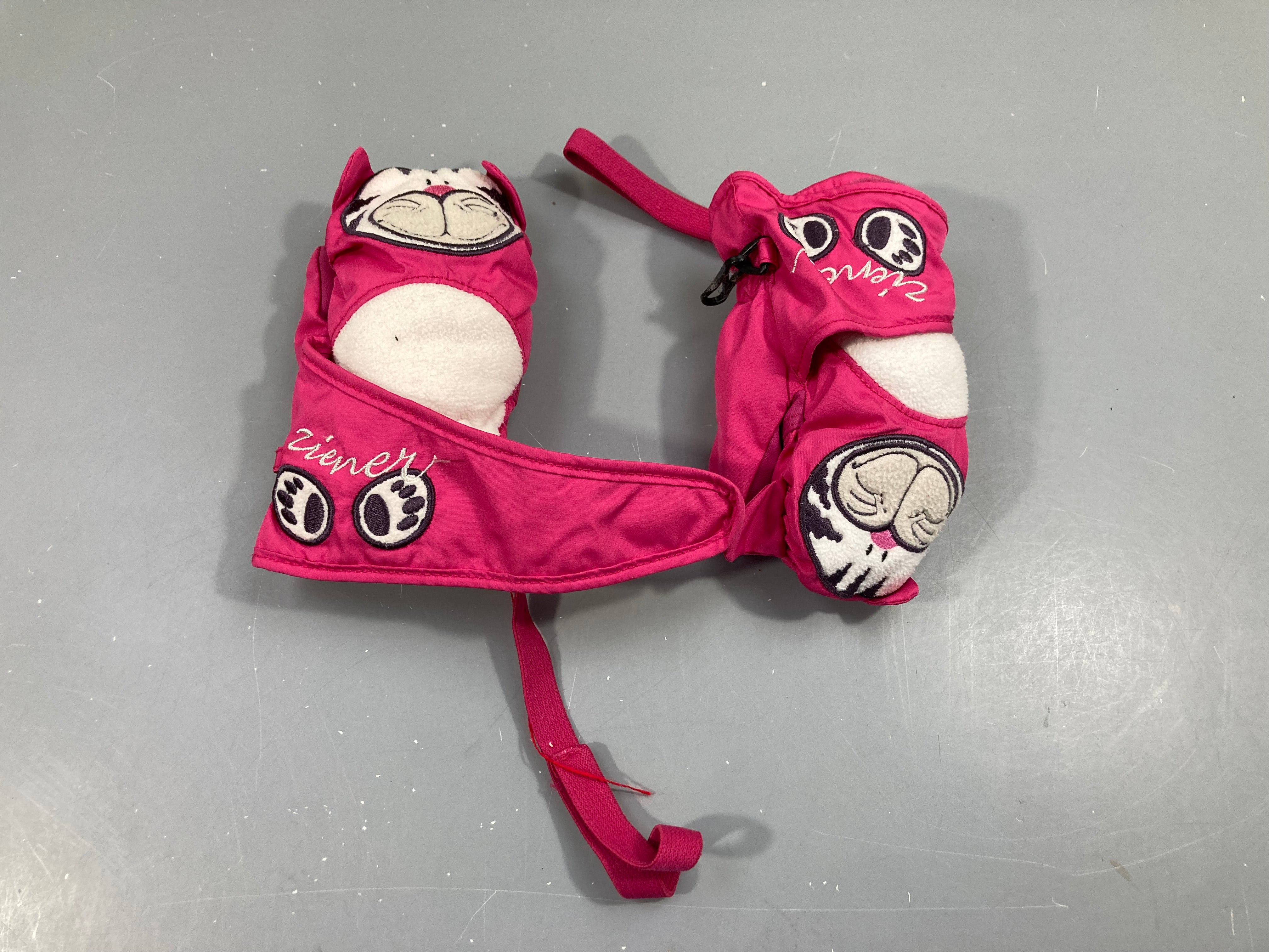 Moufles de ski roses Félins Ziener