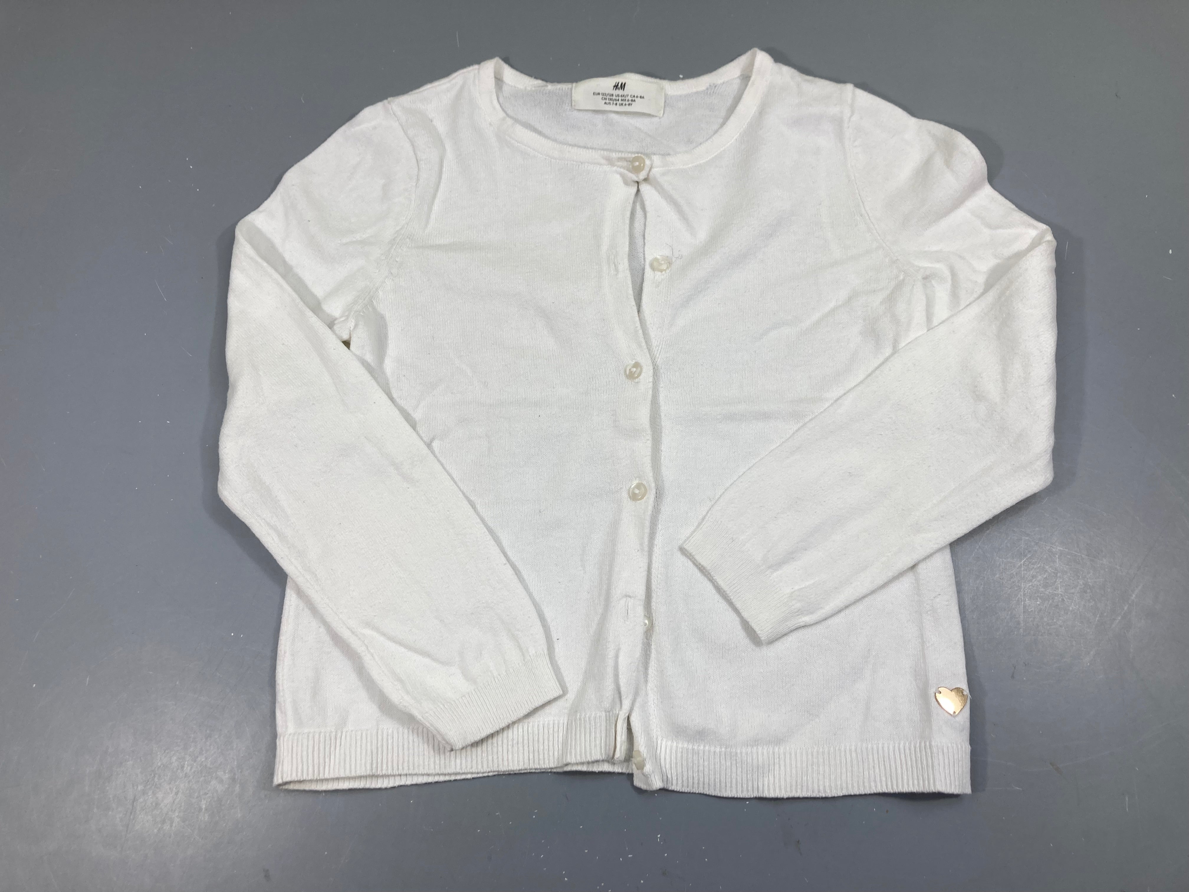 Gilet blanc coeur