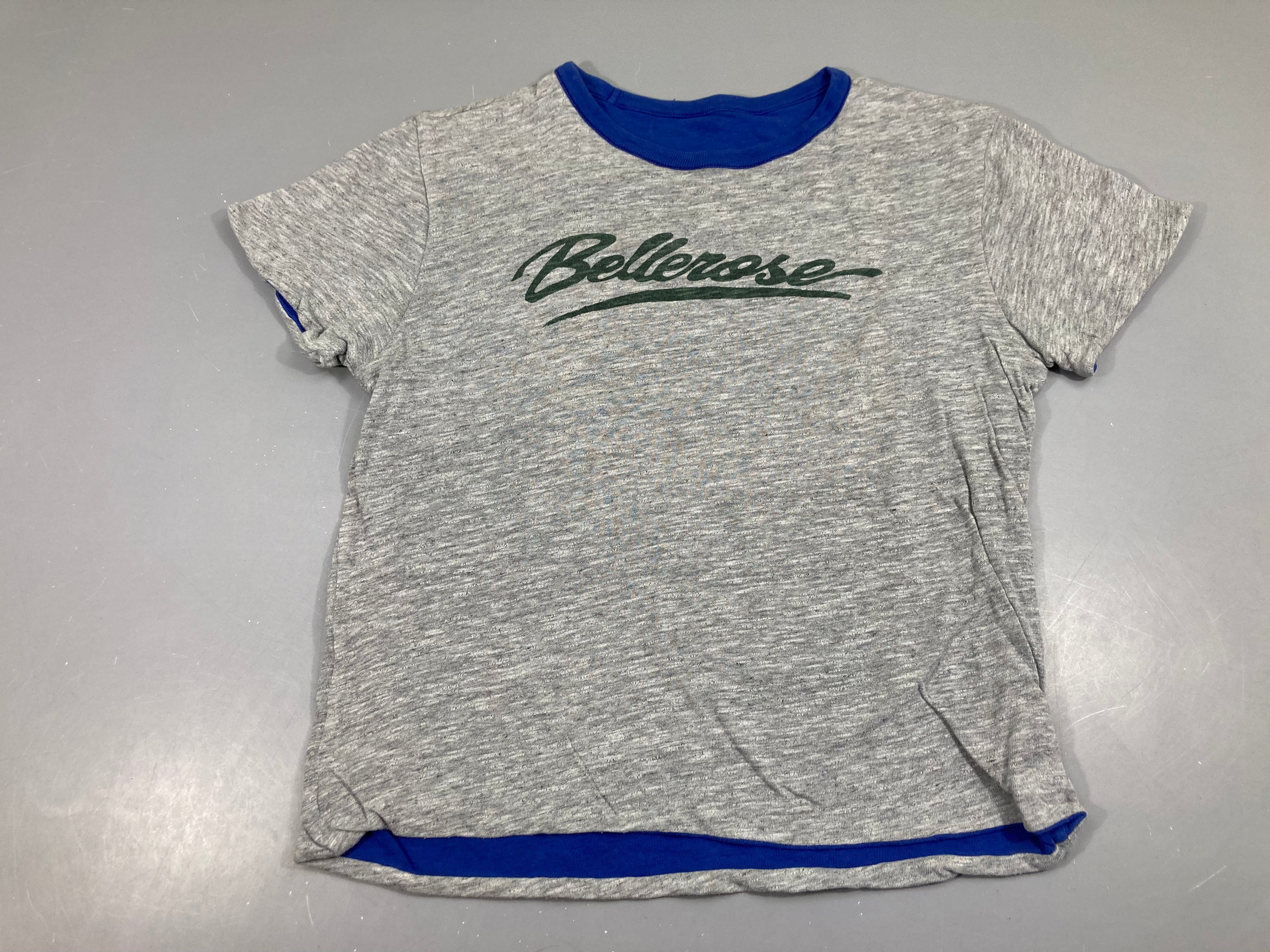 T-shirt m.c réversible gris-bleu Bellerose