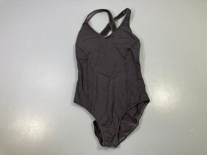 Maillot noir croisé dans le dos, délavé, moins cher chez Petit Kiwi