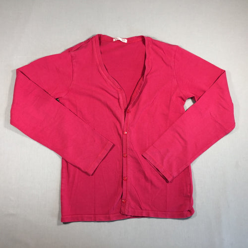 Gilet jersey rose boutonné, moins cher chez Petit Kiwi