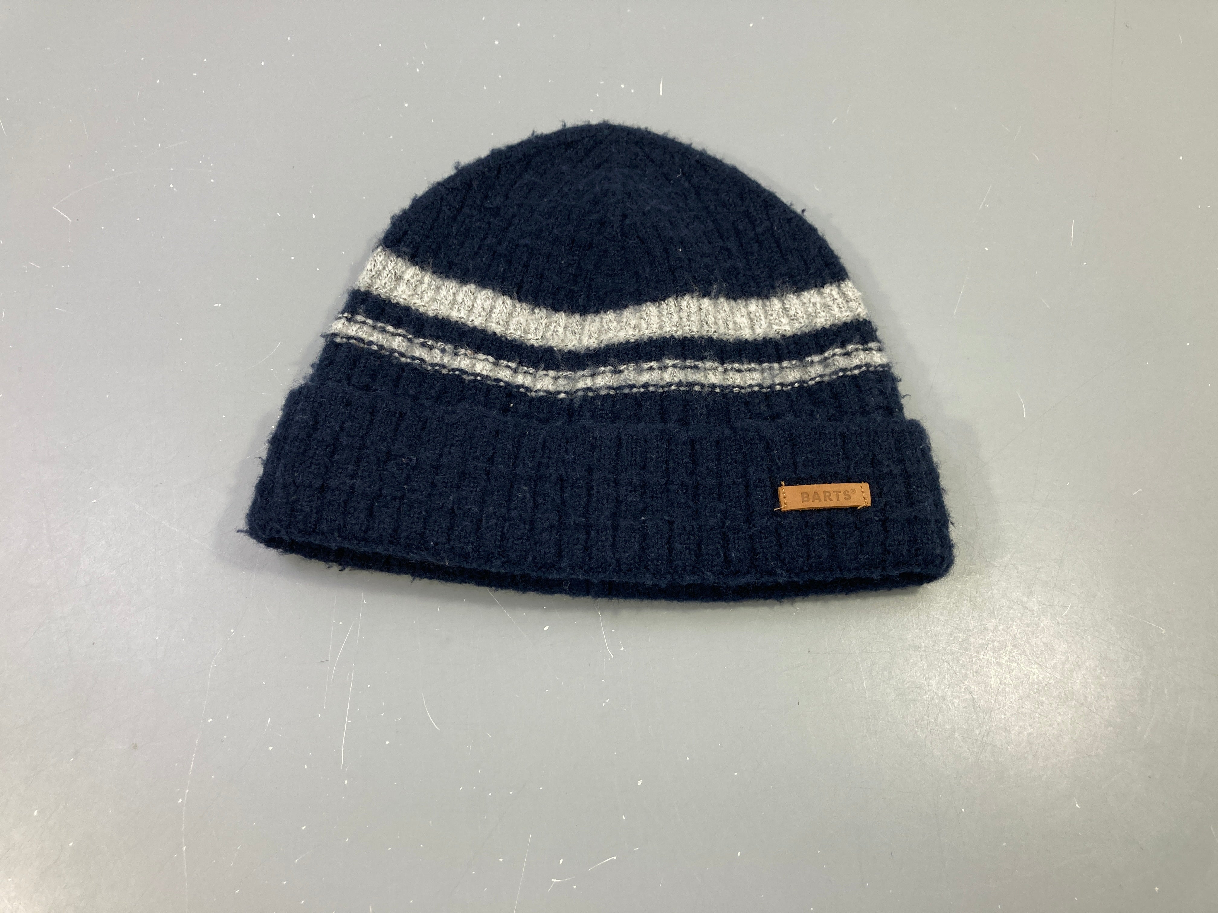 Bonnet bleu foncé et gris, 53-55 cm