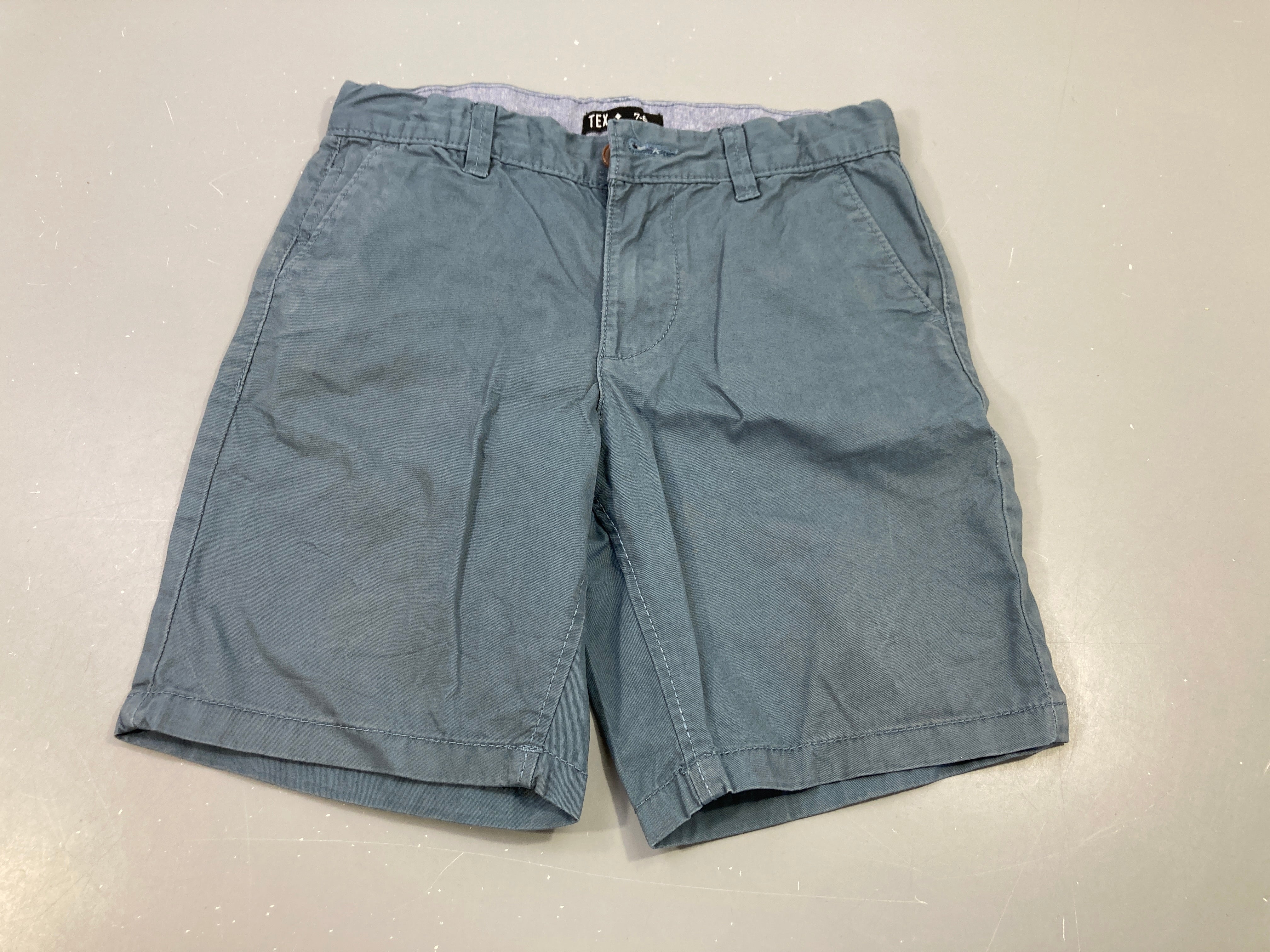 Bermuda bleu coton