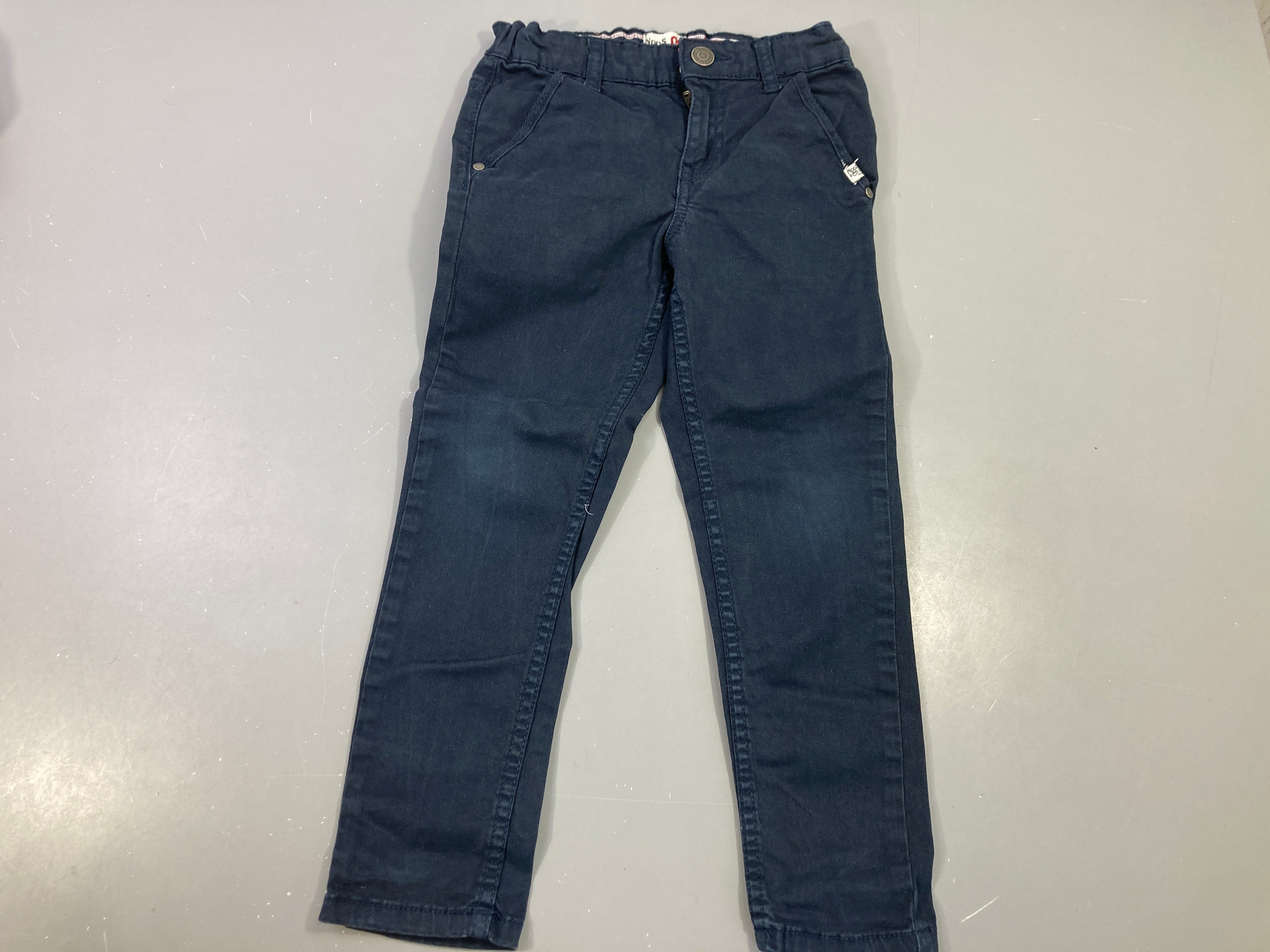 Pantalon bleu foncé coton