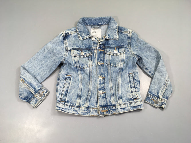 Veste en jean clair-Petite tache droite poche D, moins cher chez Petit Kiwi