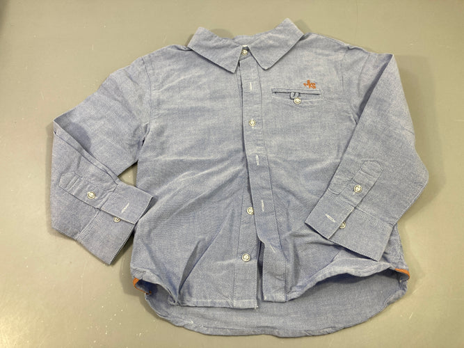 Chemise m.l bleu clair, moins cher chez Petit Kiwi