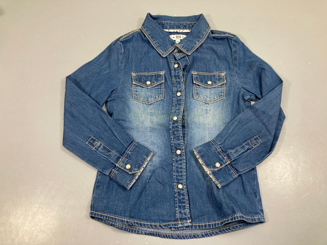 Chemise m.l Denim effet délavé, moins cher chez Petit Kiwi