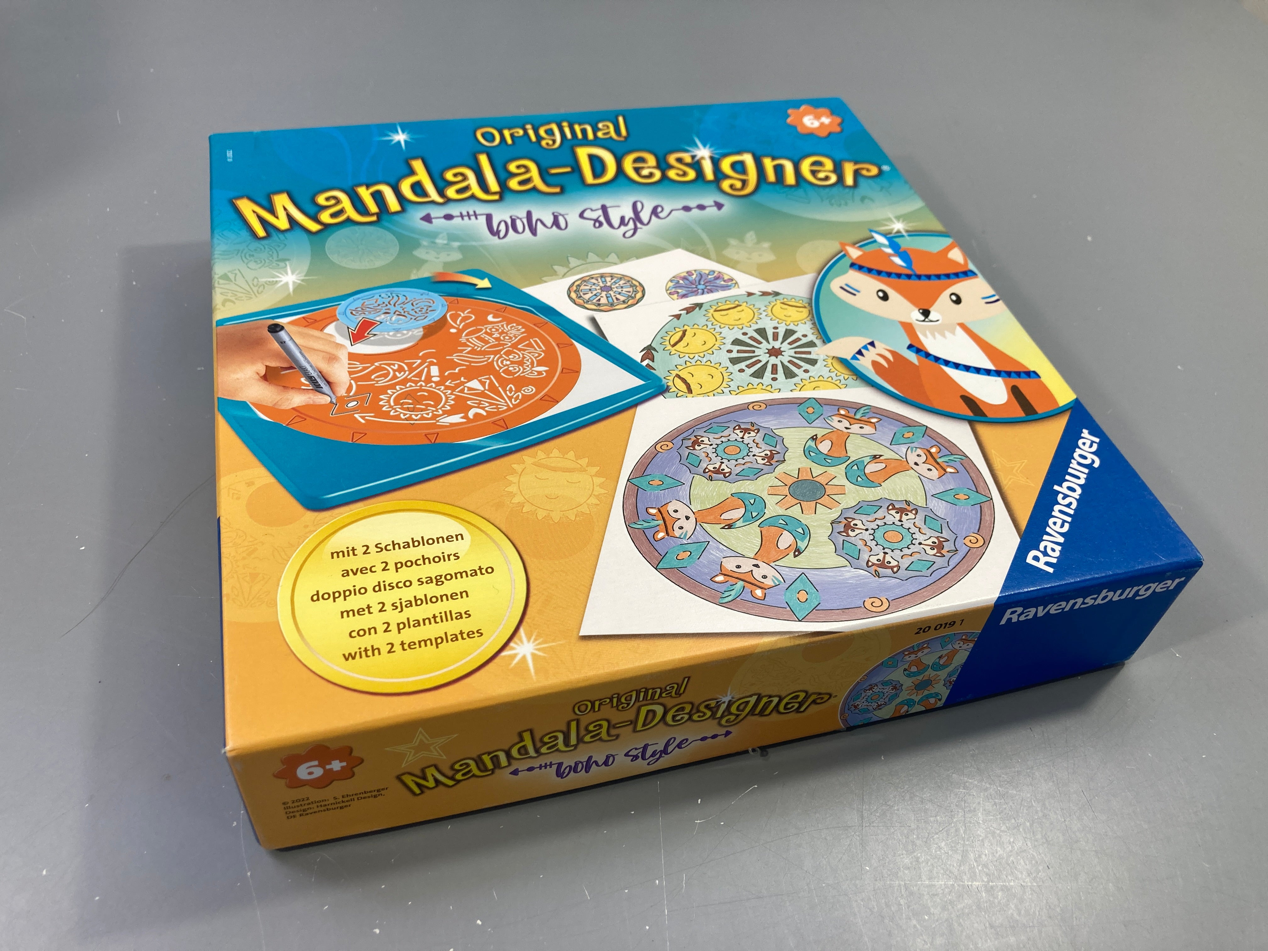 Mandala designer, +6a, manque 1 bic