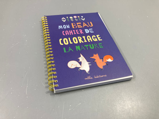 Mon beau cahier de coloriage, la nature, Neuf, moins cher chez Petit Kiwi