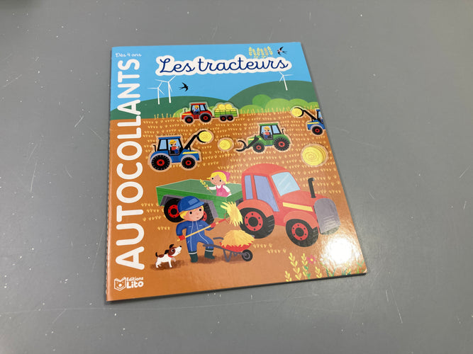 Les tracteurs avec autocollants, +4a, moins cher chez Petit Kiwi