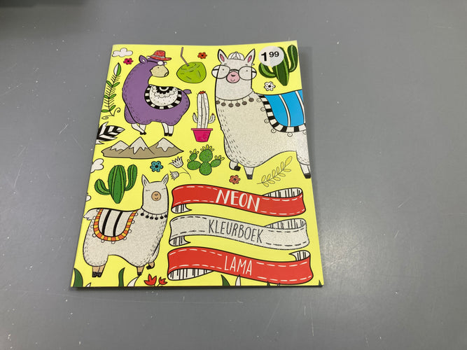 Livre de coloriage, lamas, moins cher chez Petit Kiwi