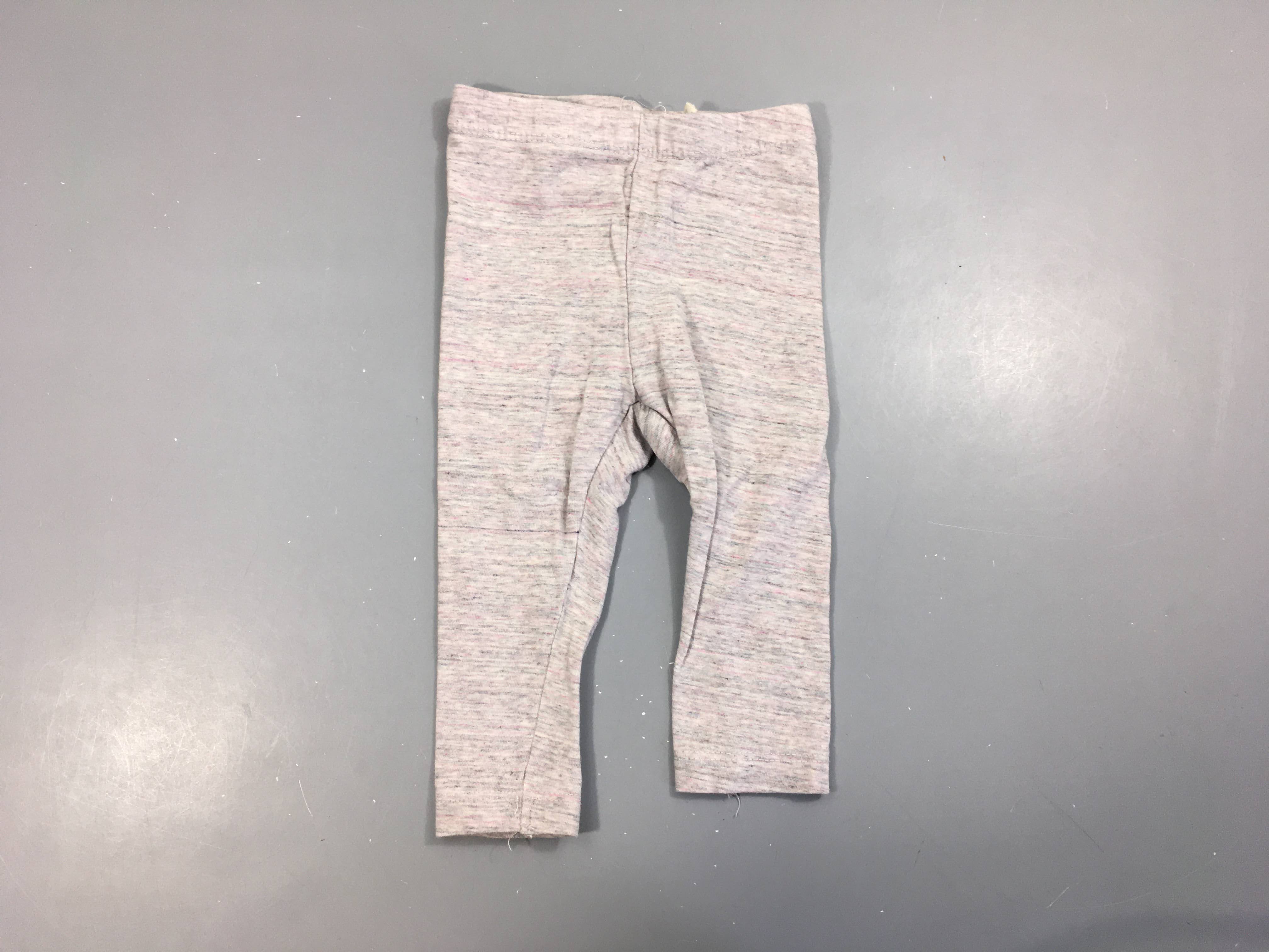 Legging gris chiné rose
