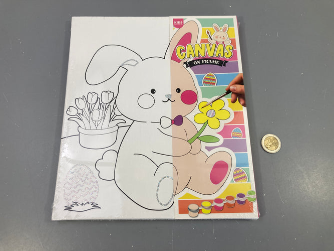 Kit créatif de peinture de Pâques sur toile (Action), moins cher chez Petit Kiwi