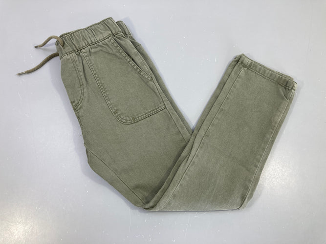 Pantalon toile  kaki Regular Milo taille élastique, moins cher chez Petit Kiwi