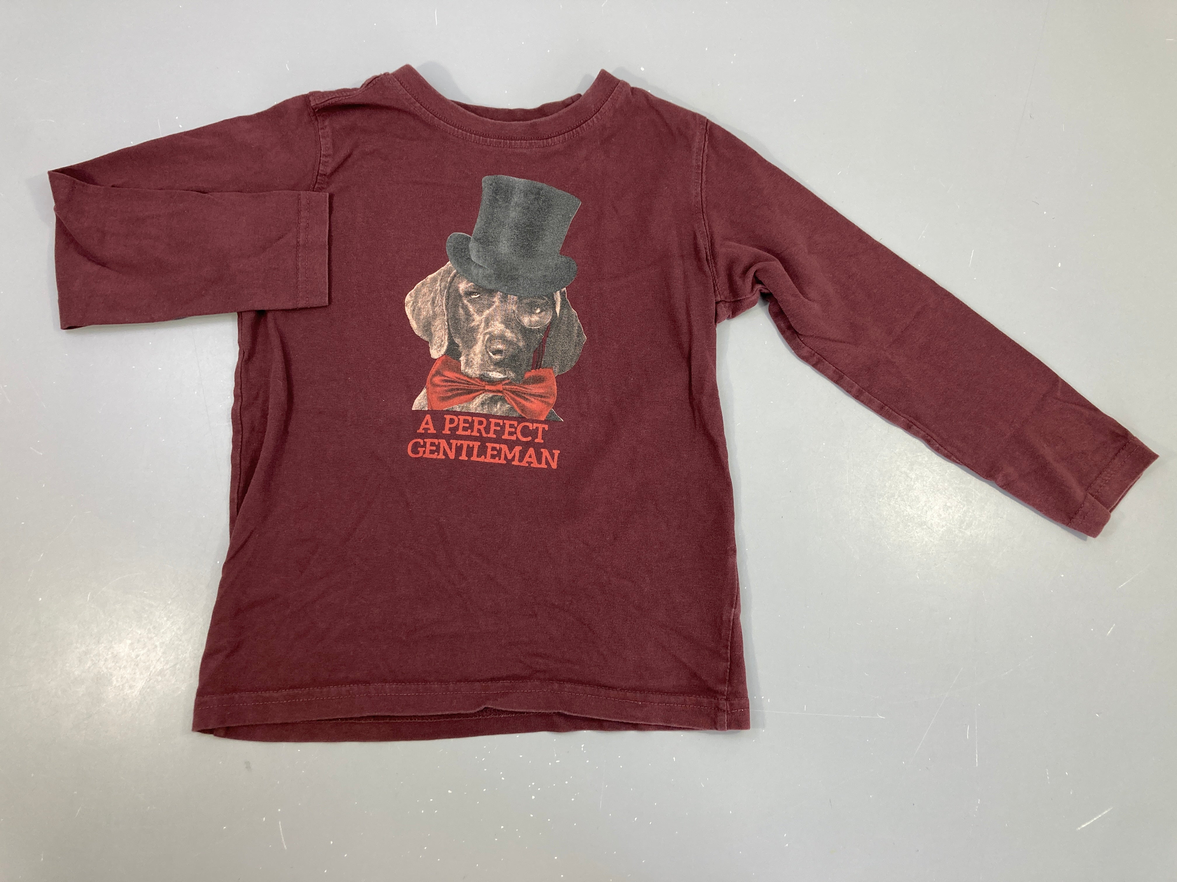 T-shirt m.l bordeau Chien