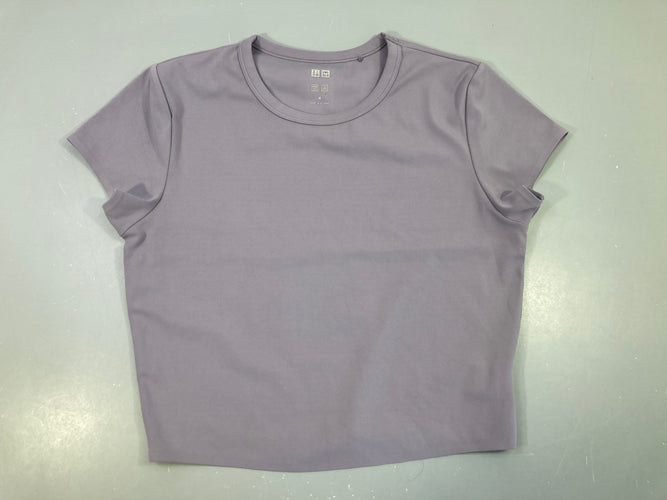 T-shirt m.c violet Uniqlo, moins cher chez Petit Kiwi