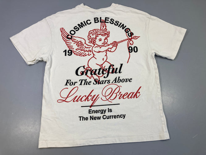 T-shirt m.c blanc Cos.mic Blessings, moins cher chez Petit Kiwi