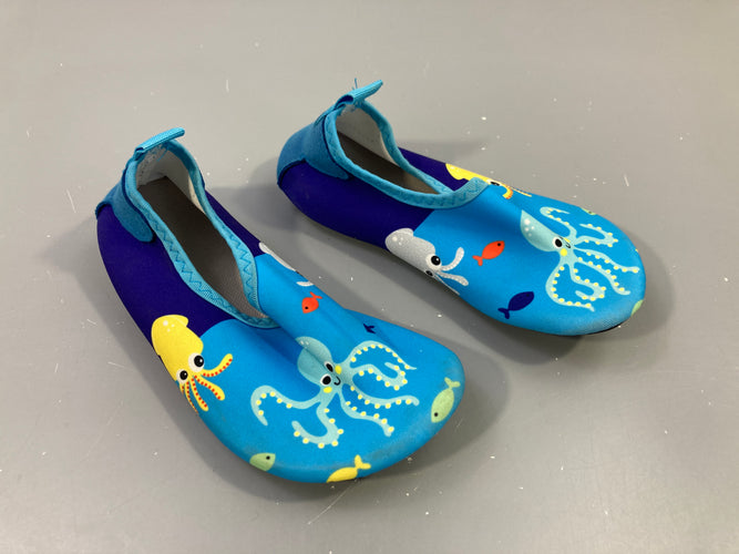 Chaussures d'eau bleues pieuvres, moins cher chez Petit Kiwi