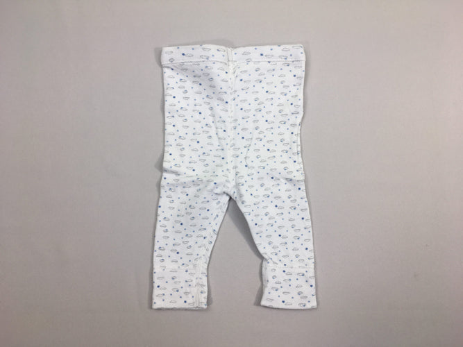 Legging blanc nuages, moins cher chez Petit Kiwi