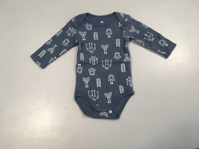 Body m.l bleu foncé robots, moins cher chez Petit Kiwi
