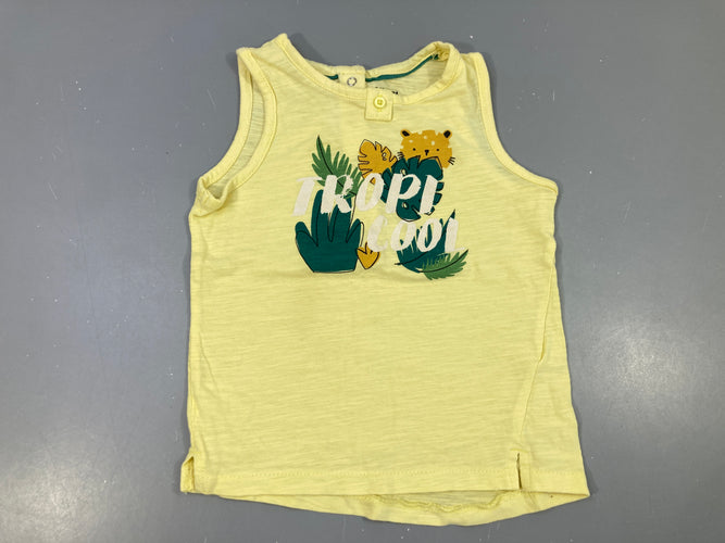 T-shirt s.m jaune Tropicool, moins cher chez Petit Kiwi