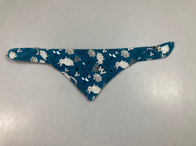 Bandana bleu lapins, moins cher chez Petit Kiwi