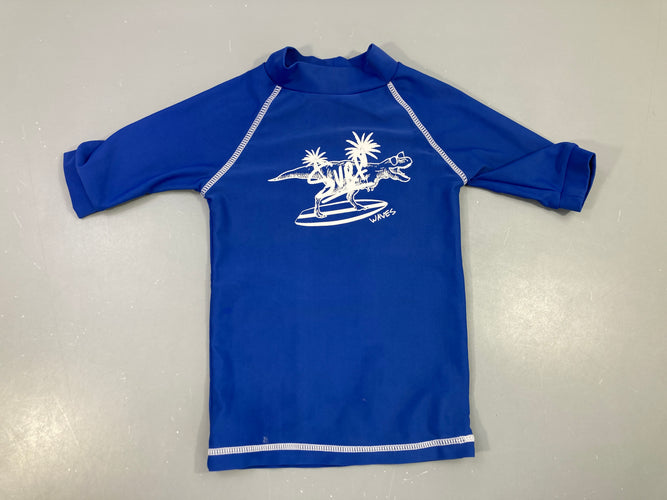 T-shirt m.c Anti-Uv bleu Dino, moins cher chez Petit Kiwi