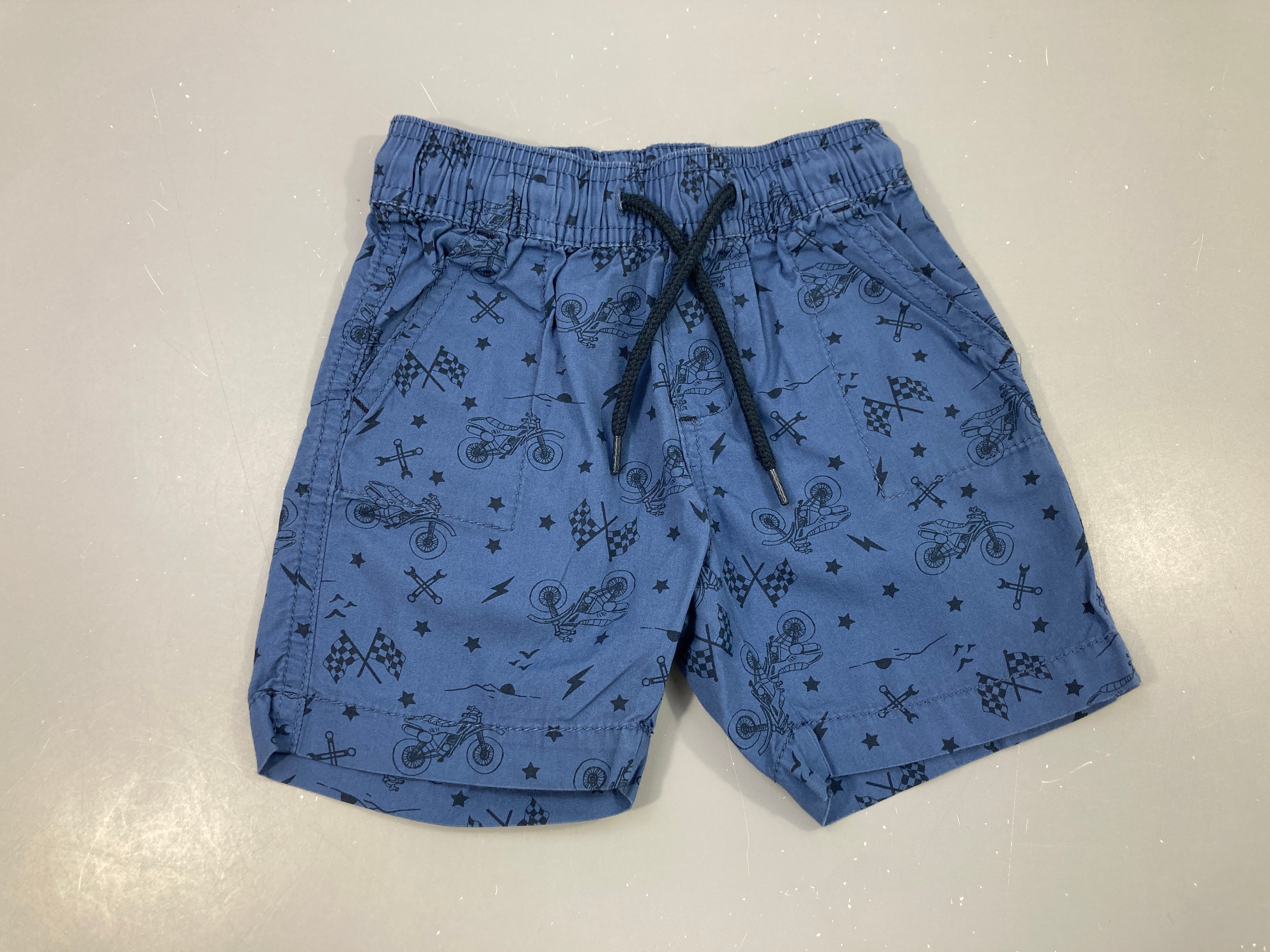 Bermuda bleu motos