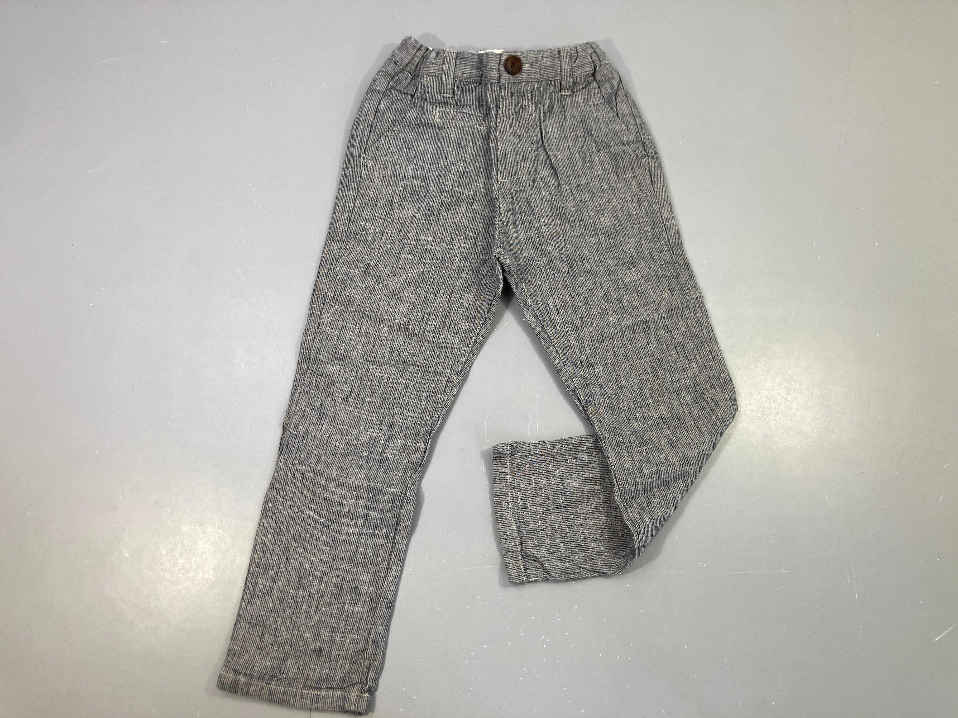 Pantalon texturé gris