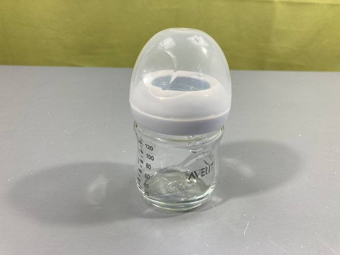 Biberon en verre, 120ml, moins cher chez Petit Kiwi