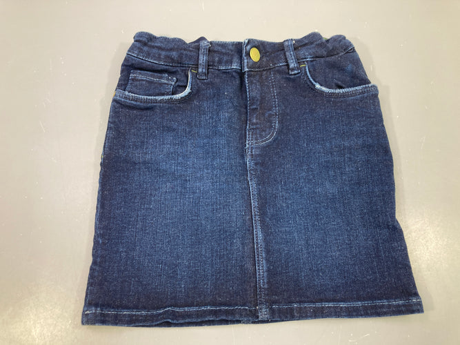 Jupe denim foncé, moins cher chez Petit Kiwi