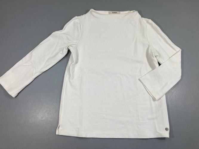 Pull texturé blanc, moins cher chez Petit Kiwi