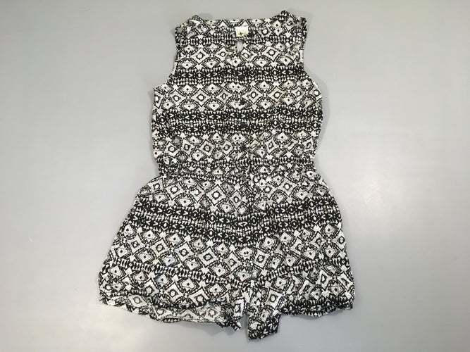 Combishort noir&blanc motifs losanges, moins cher chez Petit Kiwi