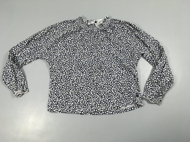 T-shirt m.l bleu foncé motifs blanc col montant s.mocks, moins cher chez Petit Kiwi