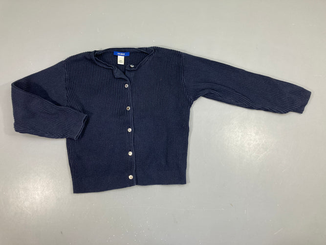 Gilet côtes bleu marine, moins cher chez Petit Kiwi