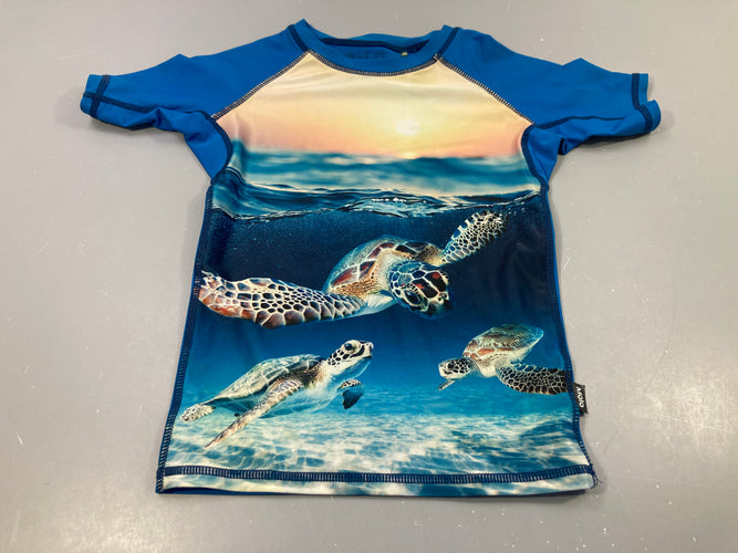 T-shirt m.c anti-uv bleu , tortues, moins cher chez Petit Kiwi