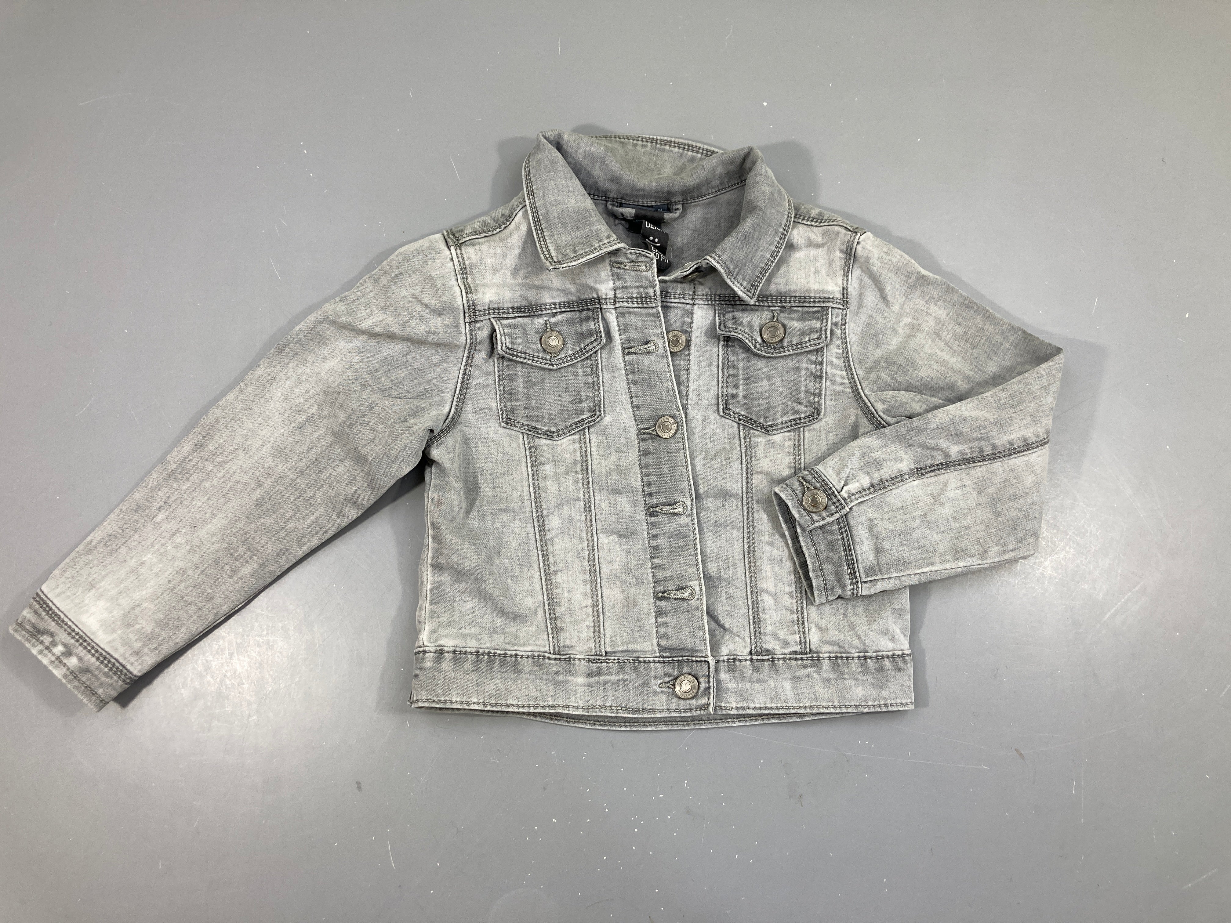 Veste denim gris