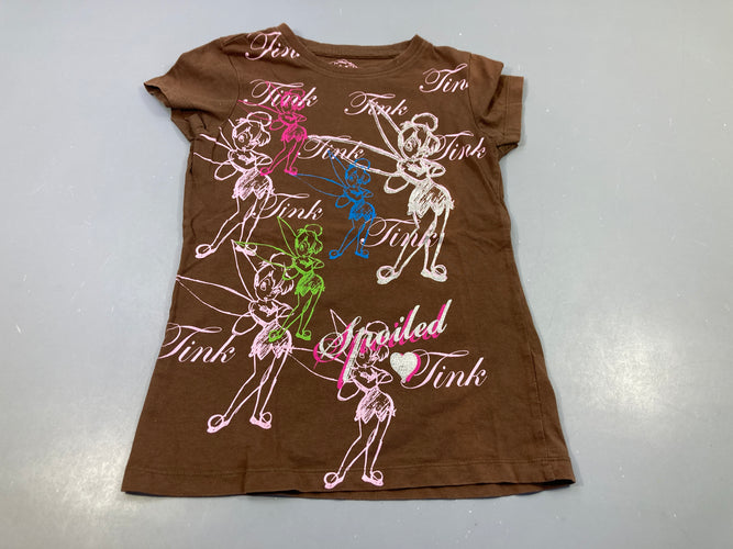 T-shirt m.c brun, fées Clochette, moins cher chez Petit Kiwi