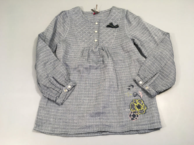 Robe m.l  carreaux gris, moins cher chez Petit Kiwi