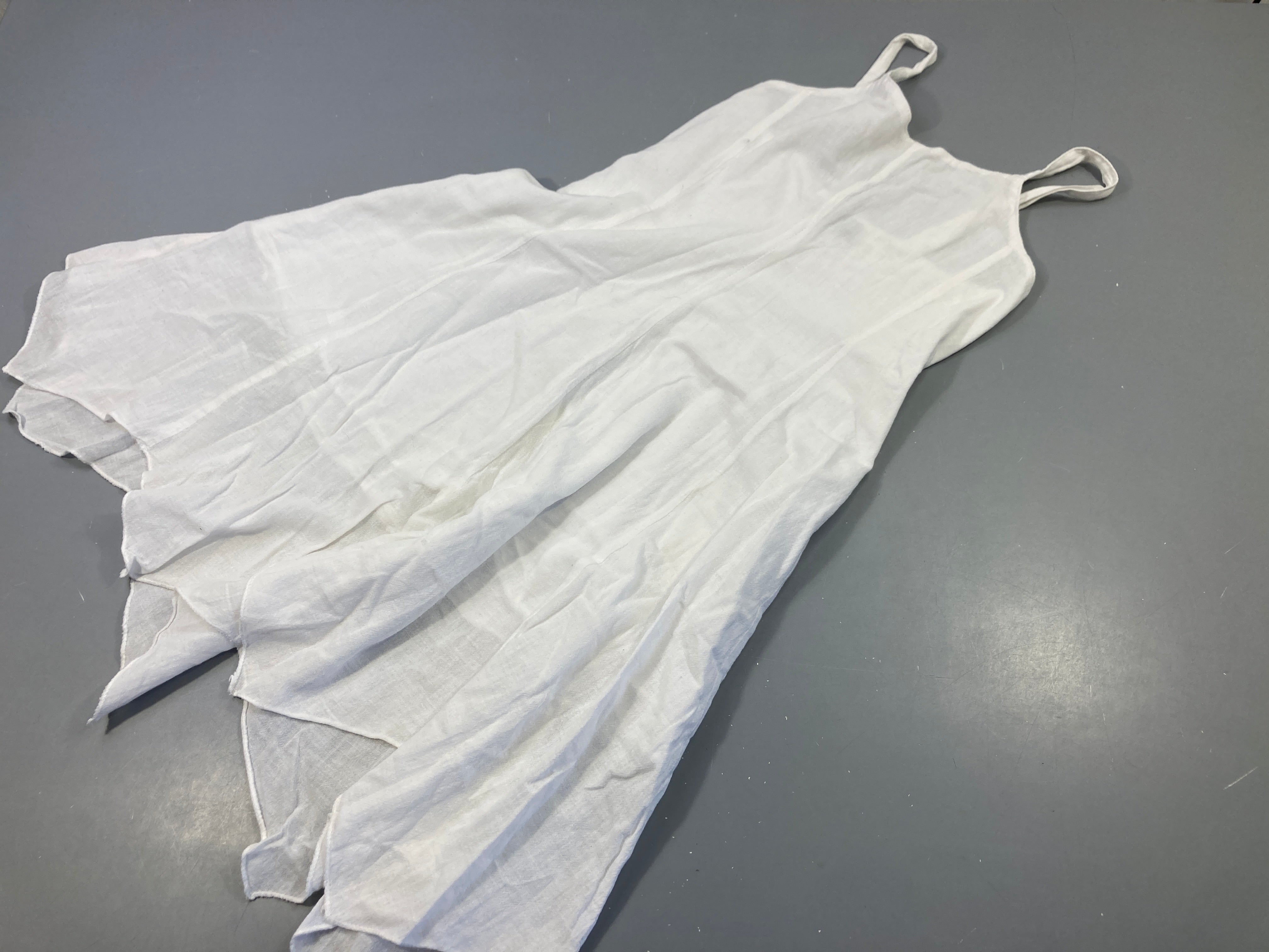 Robe blanche  à bretelles Blanc Nil